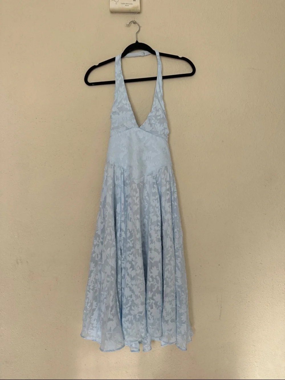 HOUSE OF CB Arietta Floral Jacquard Plunge Halter Neck Dress Sz M A-C NWOT $289 - Picture 13 of 16